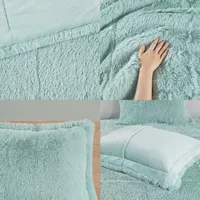 Intelligent Design Leena Shaggy Faux Fur Comforter Mini Set