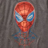 Little & Big Boys Crew Neck Short Sleeve Spiderman Graphic T-Shirt