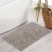 Home Weavers Inc Bellflower Quick Dry 21X34 Inch Bath Rug