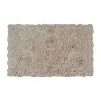 Home Weavers Inc Bellflower Quick Dry 21X34 Inch Bath Rug