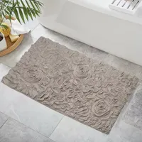 Home Weavers Inc Bellflower Quick Dry 24X40 Inch Bath Rug