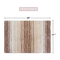 Home Weavers Inc Gradation Quick Dry 17X24 Inch Bath Rug