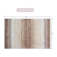 Home Weavers Inc Gradation Quick Dry 24X40 Inch Bath Rug