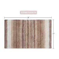 Home Weavers Inc Gradation Quick Dry 21X34 Inch Bath Rug