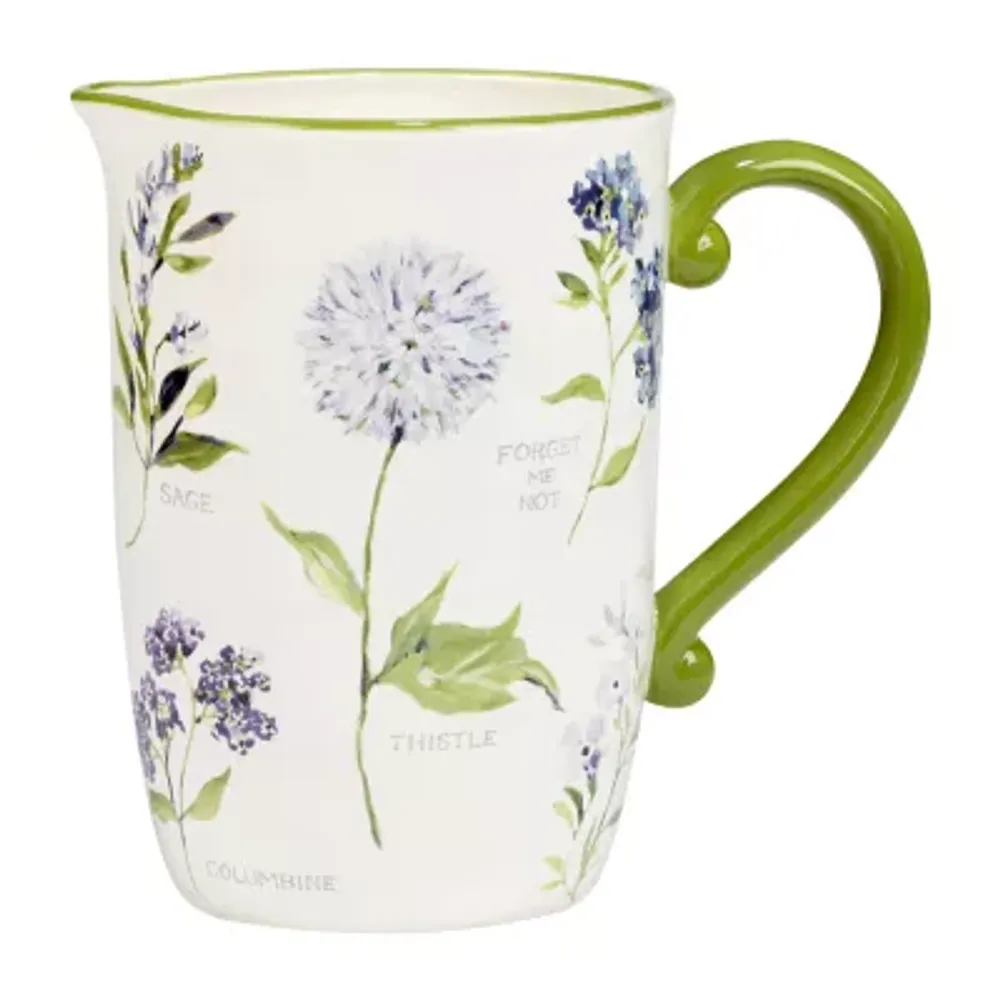 Certified International Fresh Herbs Serving Pitcher