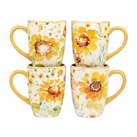 Certified International Sunflowers Forever 16-pc. Earthenware Dinnerware Set