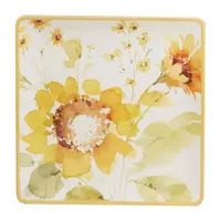 Certified International Sunflowers Forever Serving Platter