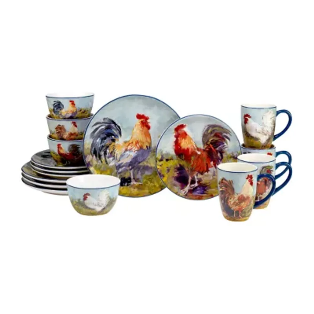 Certified International Rooster Meadow 16-pc. Earthenware Set