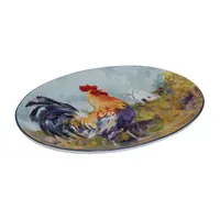 Certified International Rooster Meadow Serving Platter