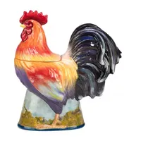 Certified International Rooster Meadow Earthenware Cookie Jar