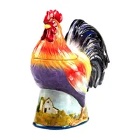 Certified International Rooster Meadow Earthenware Cookie Jar