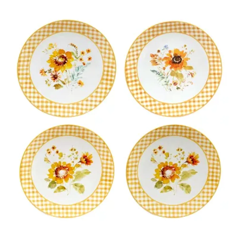 Certified International Sunflower Forever 4-pc. Earthenware Dinner Plate