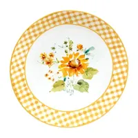 Certified International Sunflower Forever 4-pc. Earthenware Dinner Plate