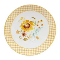 Certified International Sunflower Forever 4-pc. Earthenware Dinner Plate