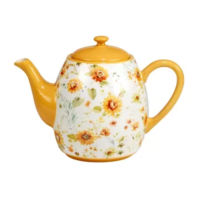 Certified International Sunflowers Forever Teapot