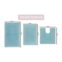 Home Weavers Inc Opulent 3-pc. Reversible Bath Rug Set