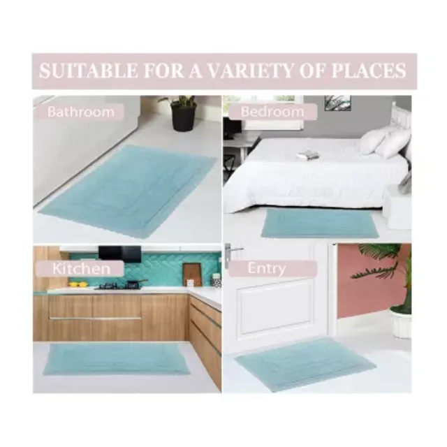 Home Weavers Opulent Reversible 3-Pc. Bathmat Set - Gray