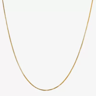 Made in Italy 14K Gold 20 Inch Hollow Box Chain Necklace