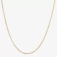 Made in Italy 14K Gold 20 Inch Hollow Box Chain Necklace