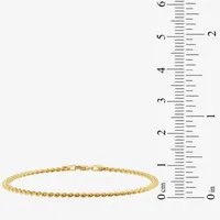 14K Gold Semisolid Curb Chain Bracelet