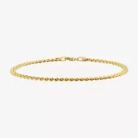 14K Gold Semisolid Curb Chain Bracelet