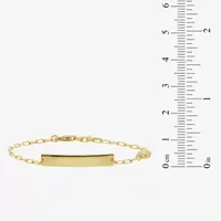 14K Gold 6 Inch Semisolid Link Id Bracelet