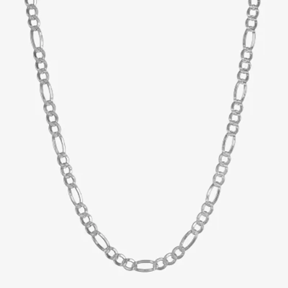 Made in Italy Mens 24 Inch Sterling Silver Link Necklace