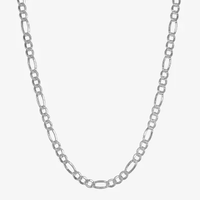 Made in Italy Mens 24 Inch Sterling Silver Link Necklace