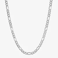 Made in Italy Mens 24 Inch Sterling Silver Link Necklace