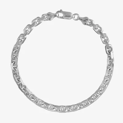 Made in Italy Sterling Silver 8 1/2 Inch Solid Cable Chain Bracelet