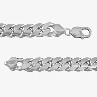 Made in Italy Sterling Silver / Inch Solid Curb Chain Bracelet