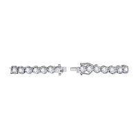 Diamonart® Cubic Zirconia Sterling Silver Eternity Band Ring