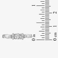 Womens 1 CT. T.W. White Cubic Zirconia Sterling Silver Promise Ring