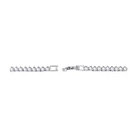 DiamonArt® Sterling Silver 20¾ CT. T.W. Cubic Zirconia Graduated Link Necklace