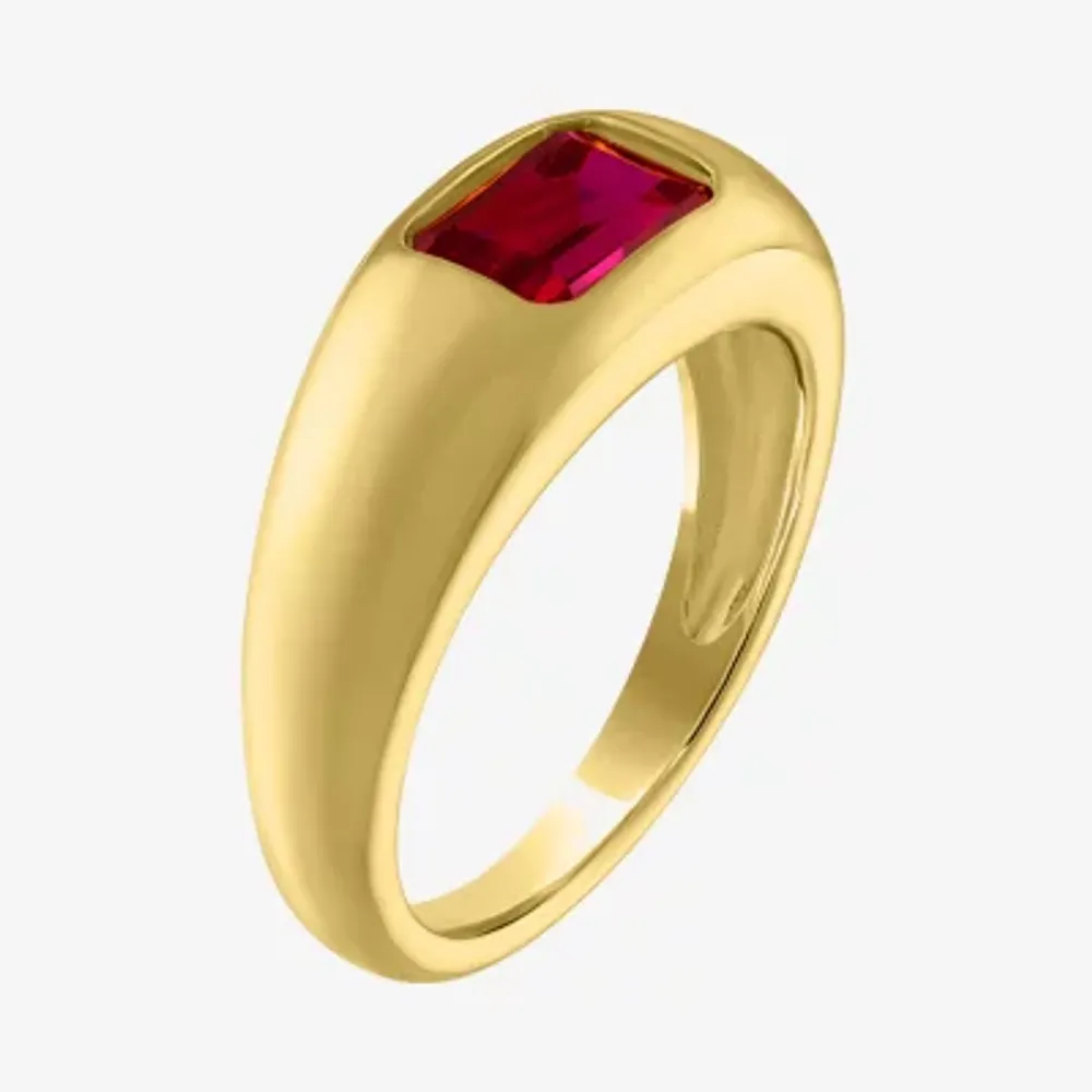 café Investigación Ejercer FINE JEWELRY 2MM Lab Created Red Ruby 14K Gold Over Silver Band |  Alexandria Mall