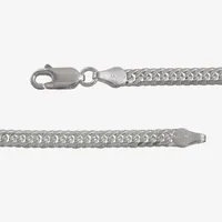 Made in Italy Sterling Silver / Inch Solid Curb Chain Bracelet