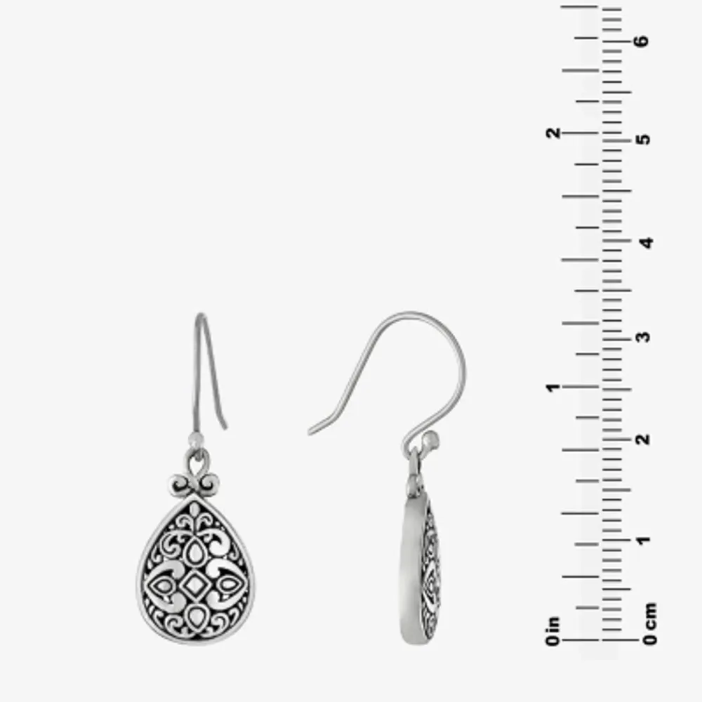 Sterling Silver Pear Drop Earrings