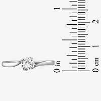 Womens 1 1/ CT. T.W. White Cubic Zirconia Sterling Silver Promise Ring