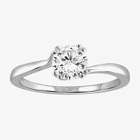 Womens 1 1/ CT. T.W. White Cubic Zirconia Sterling Silver Promise Ring