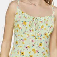 Forever 21 Womens Sleeveless Floral Midi Slip Dress Juniors