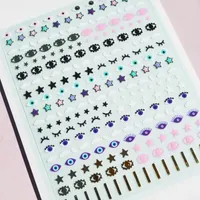 Deco Miami Stars In Your Eyes Evil Eye Nail Art Nail Appliques