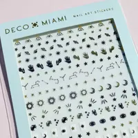 Deco Miami Retrograde Stars And Moons Nail Art Nail Appliques
