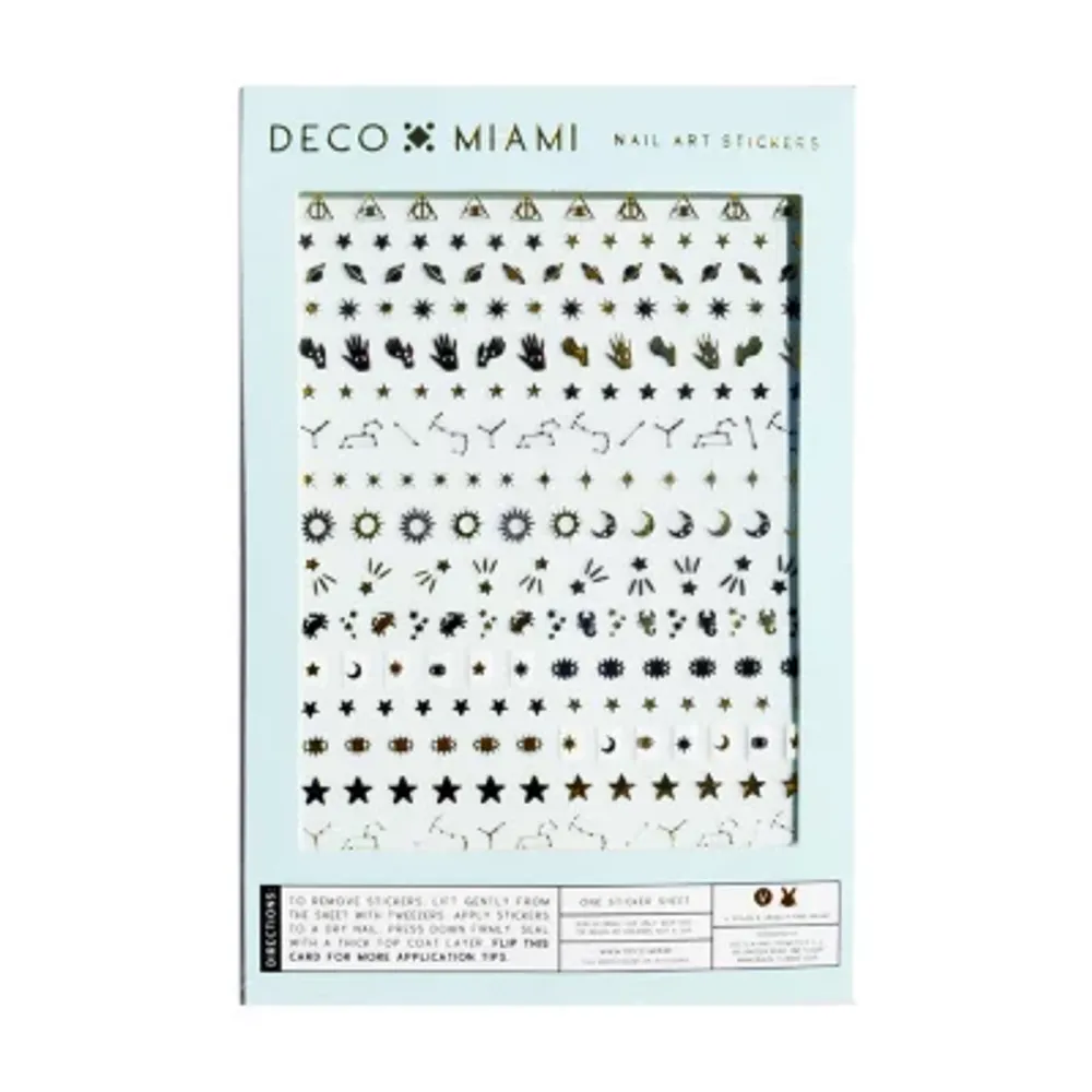 Deco Miami Retrograde Stars And Moons Nail Art Nail Appliques