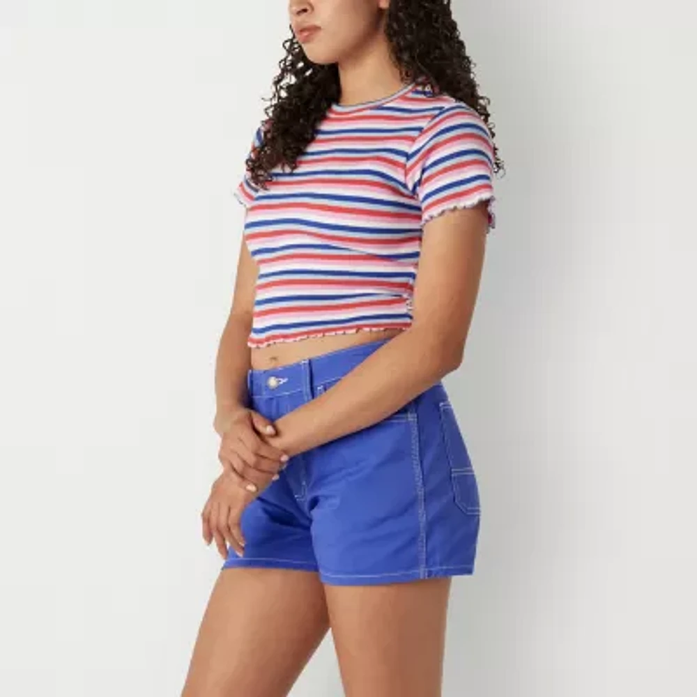 Dickies Womens Crew Neck Short Sleeve Crop Top Juniors