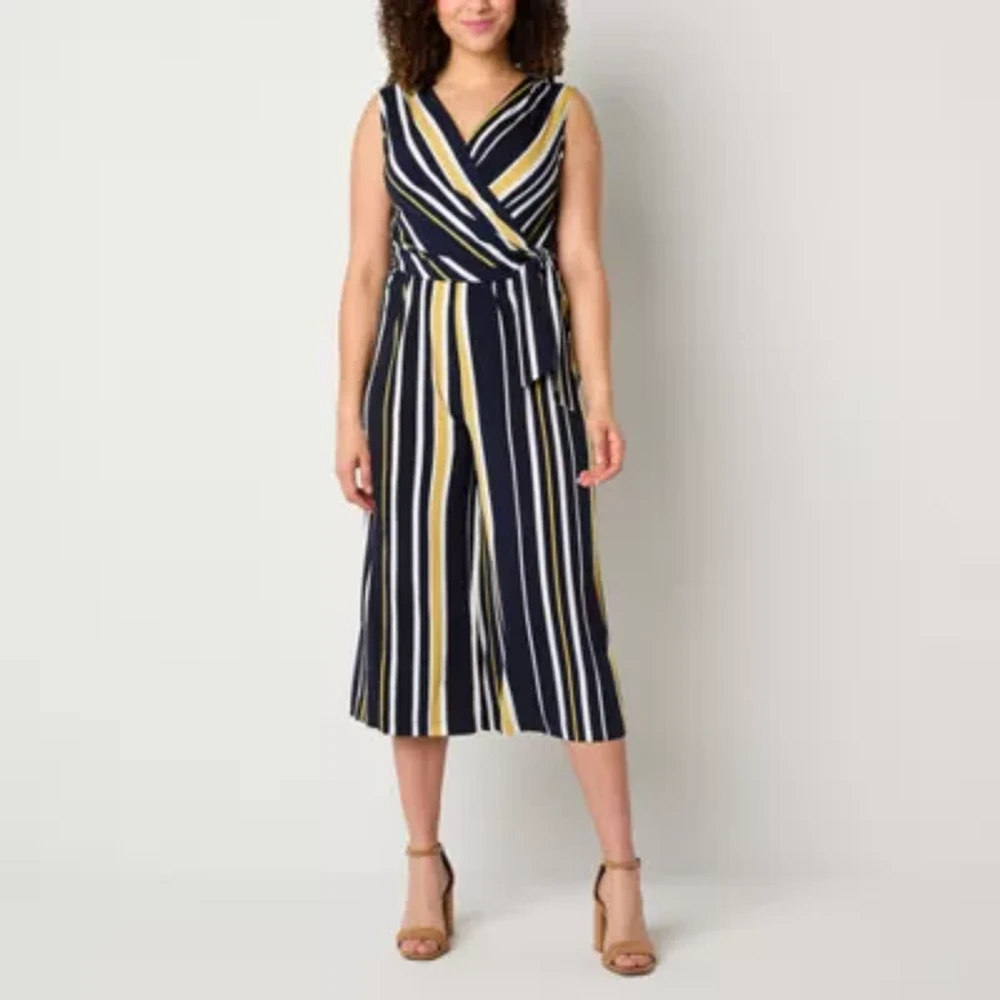 Connected Apparel Womens Sleeveless Jumpsuit