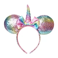 Disney Collection Girls Unicorn Rainbow Minnie Mouse Ears Headband