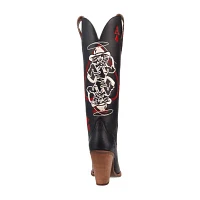 Dingo Womens Ace Of Spades Stacked Heel Cowboy Boots