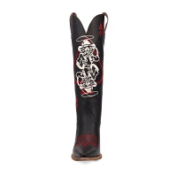 Dingo Womens Ace Of Spades Stacked Heel Cowboy Boots