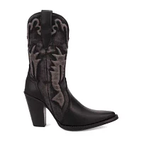 Dingo Womens Tipsy Block Heel Cowboy Boots