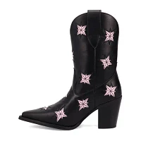 Dingo Womens Starburst Block Heel Cowboy Boots